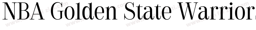 NBA Golden State Warriors Regular字体转换